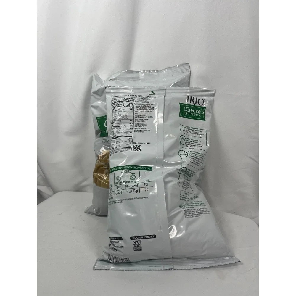 Lot of 2 Trio Cheese Sauce Mix Bags New Sealed Best By Aug 2027